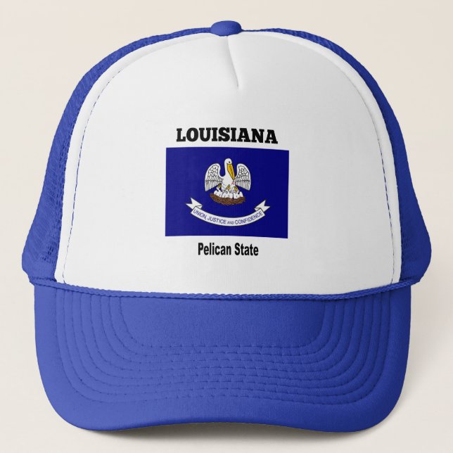 Louisiana, Pelikanischer Staat Truckerkappe (Vorderseite)