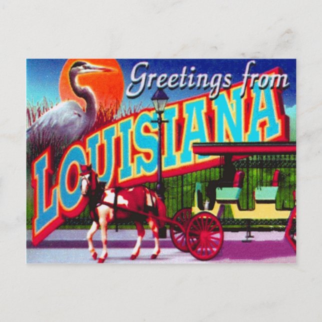 Louisiana Postcard Postkarte (Vorderseite)