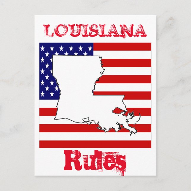 Louisiana Postkarte (Vorderseite)