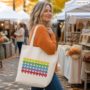 Louisiana Regenbogenherzen State Pride Tragetasche