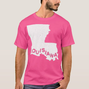 Louisiana Roots Staat Karte Zuhause Liebe Pride Ge T-Shirt