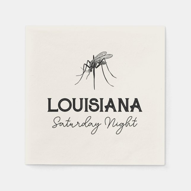 Louisiana Samstagabend individuell gestaltetes Nap Serviette (Vorderseite)
