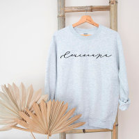 Louisiana Script Staat FrauenSweatshirt
