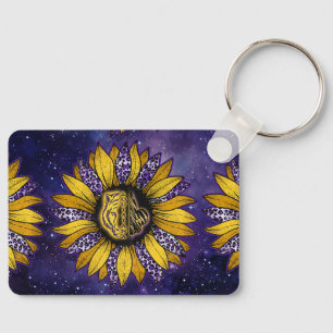 Louisiana-Sonnenblume/Tiger/Fleur-de-Lis-Schlüssel Schlüsselanhänger