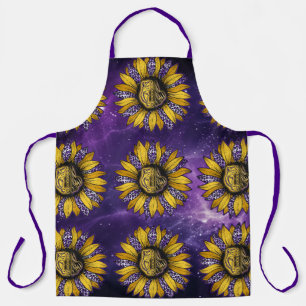 Louisiana-Sonnenblume/Tiger/Fleur-de-Lis-Topflappe Schürze