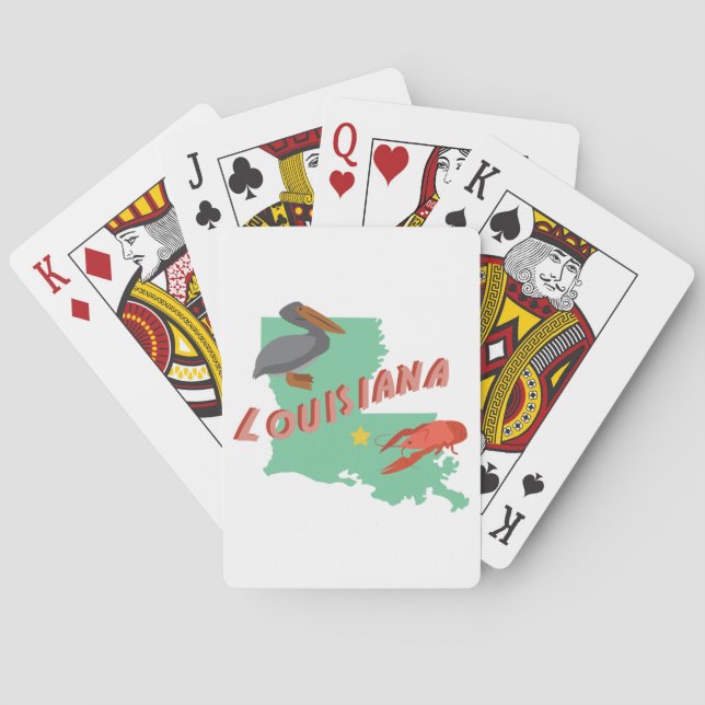 Louisiana Spielkarten (Rückseite)