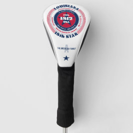 Louisiana Staat Circle Custom Golf Head Cover Golf Headcover