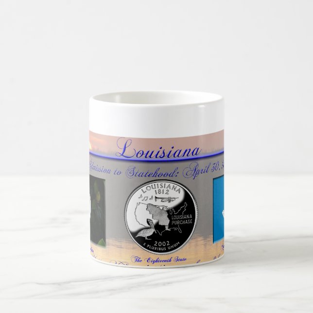 Louisiana-Staat Gedenk Kaffeetasse (Mittel)