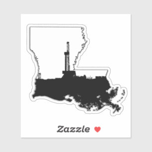 Louisiana-Staat mit Aufkleber