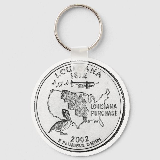 Louisiana Staat Quarter Schlüsselanhänger (Vorderseite)