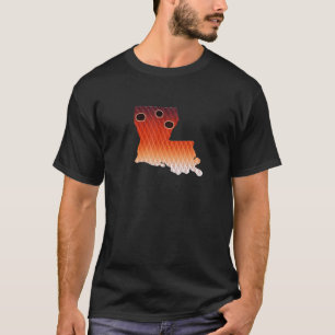 Louisiana Staat Redfish Skin Scale Art Fischen Dé T-Shirt