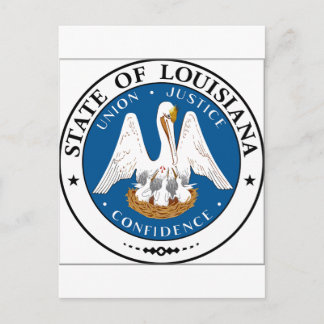 Louisiana Staat Siegel Postkarte