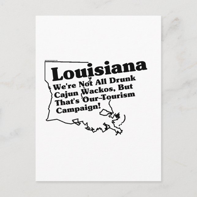 Louisiana Staat Slogan Postkarte (Vorderseite)