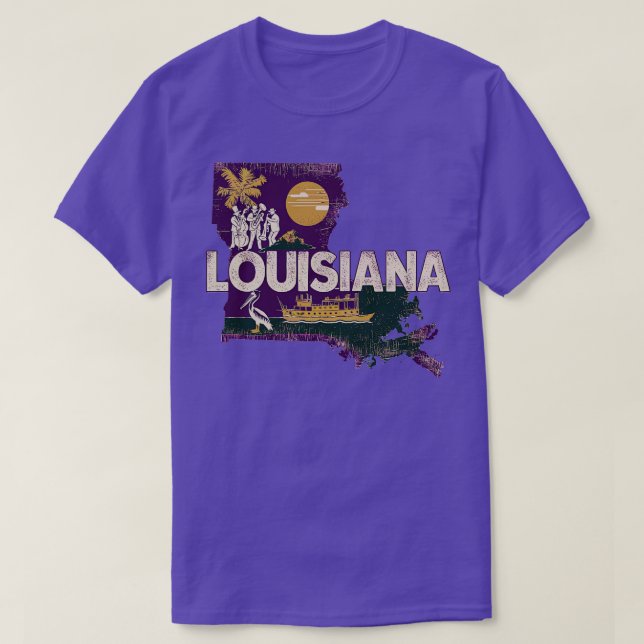 Louisiana Staat TShirt (Design vorne)