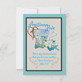 Louisiana Staat Wasserfarbene Karten