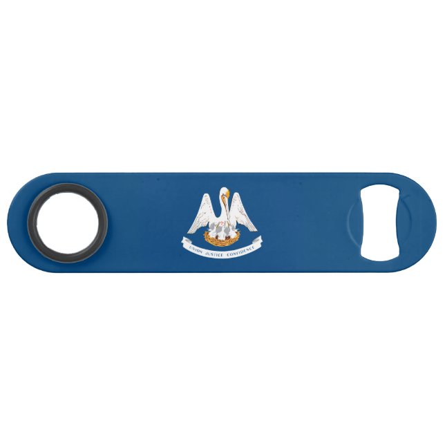 Louisiana-Staats-Flaggen-Entwurf Speedflaschenöffner (Vorderseite (Horizontal))