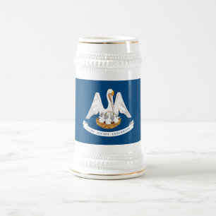 Louisiana Staatsflagge Bierglas