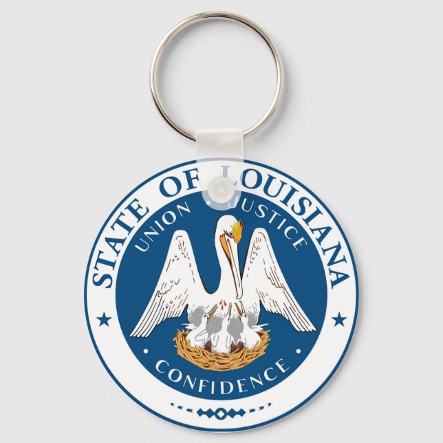 Louisiana Staatsflagge usa vereinte Amerika Symbol Schlüsselanhänger (Vorderseite)