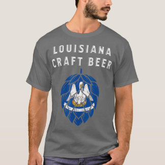 Louisiana State Flag Bierliebhaber T-Shirt