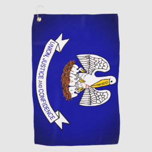 Louisiana State Flag Golf Tower Golfhandtuch
