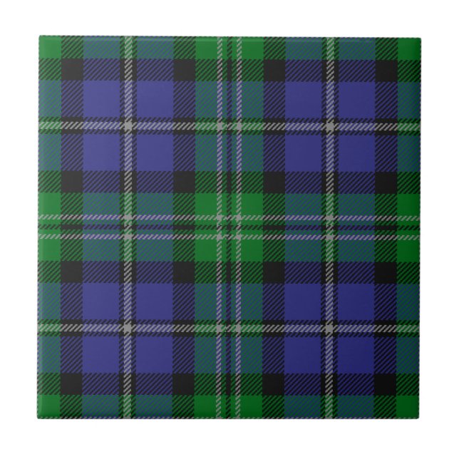 Louisiana_state_tartan Fliese (Vorderseite)