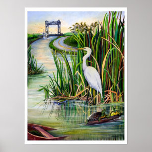 Louisiana-Sumpfgebiete Poster