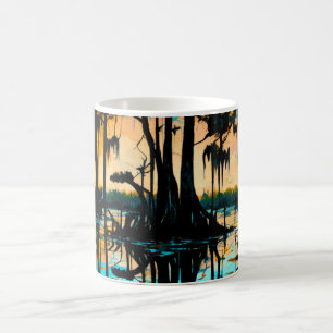 Louisiana Swamp Malerei Kaffeetasse
