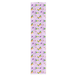Louisiana Themed Mardi Gras Table Runner Kurzer Tischläufer