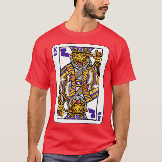 Louisiana Tiger King Spielkarte Phantastisch King  T-Shirt