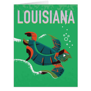 Louisiana USA Vintage-Reiseplakat Kunst