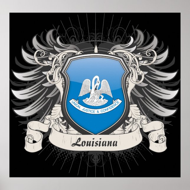 Louisiana Wappen Poster (Vorne)