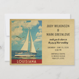 Louisiana Wedding Einladung Sailboat