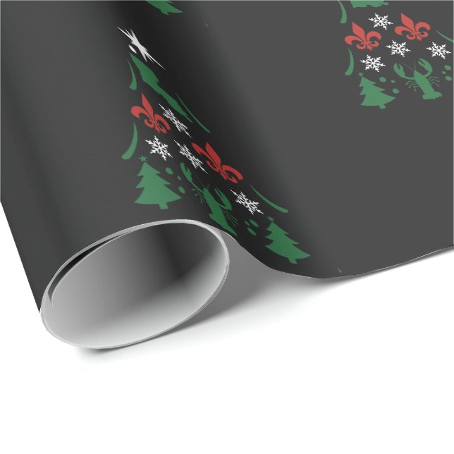 Louisiana Weihnachtsfeiertag Cajun Geschenkpapier (Rolleneckpunkt)