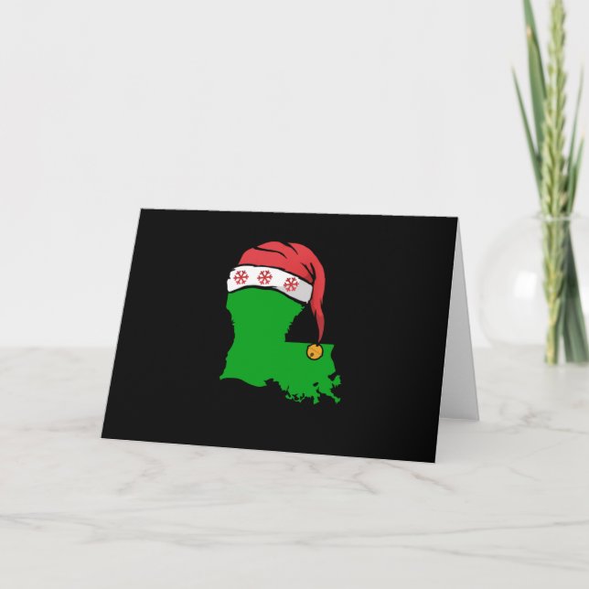 Louisiana-Weihnachtsniedliches Karte (Vorderseite)