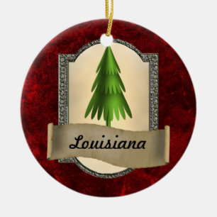 Louisiana-Weihnachtsverzierung Keramik Ornament