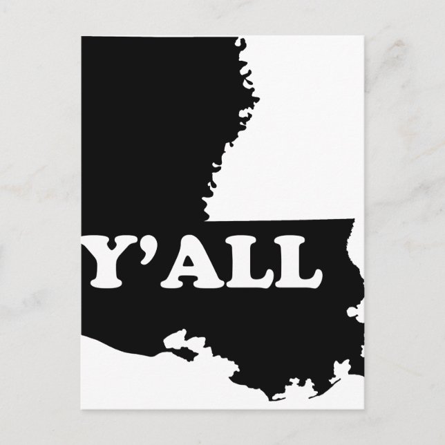 Louisiana Yall Postkarte (Vorderseite)