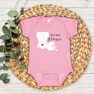 Louisiana Zuhause Grown Staat T-Shirt Baby Strampler