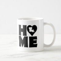 Louisiana Zuhause Heart Staat Tasse oder Travel Mu
