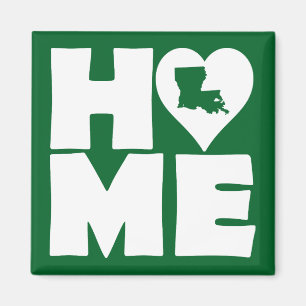 Louisiana Zuhause Herz Staat Kühlschrankmagnet