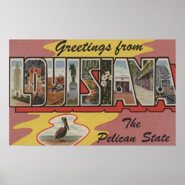 LouisianaGroße BuchstabenszenenLouisiana 3 Poster (Vorne)