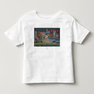 LouisianaLarge Buchstabe ScenesLouisiana Kleinkind T-shirt