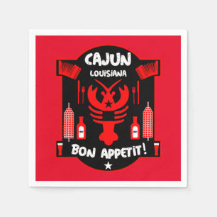 Louisianas Cajun-Feinschmecker und Veranstaltungen Serviette