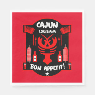 Louisianas Cajun Foodies und Veranstaltungen Serviette