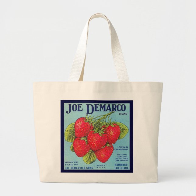 Louisiane Étiquette de crème aux fraises - Sac (Devant)