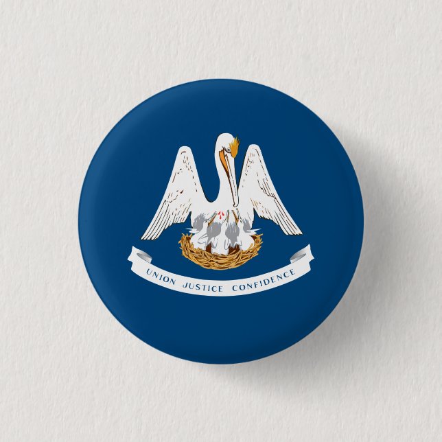 Louisianische Flagge, Flagge Louisianas Button (Vorderseite)