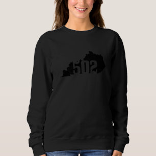 Louisville 502 Area Code Kentucky Map Staatsstolz Sweatshirt