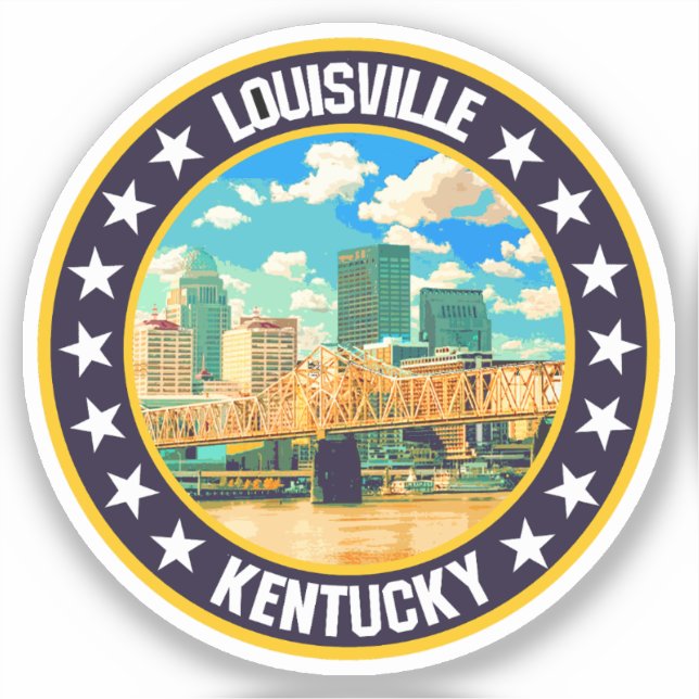 Louisville Aufkleber (Vorderseite)