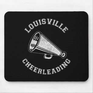 Louisville Cheer Distressed Retro 90er Cheerleader Mousepad