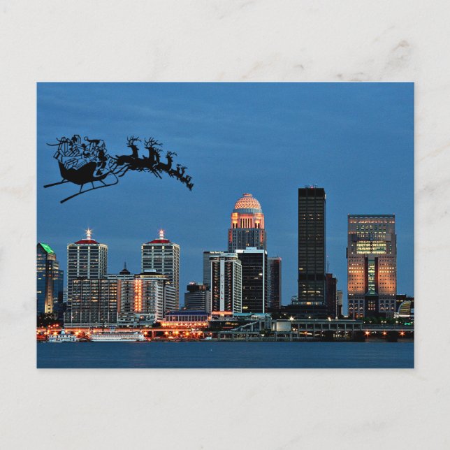 Louisville Christmas Feiertagspostkarte (Vorderseite)