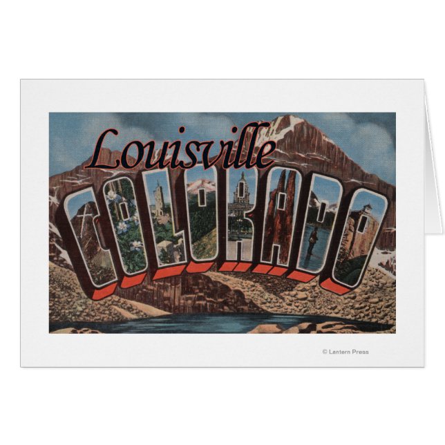 Louisville, Colorado - Große Buchstabenszenen (Vorderseite (Horizontal))